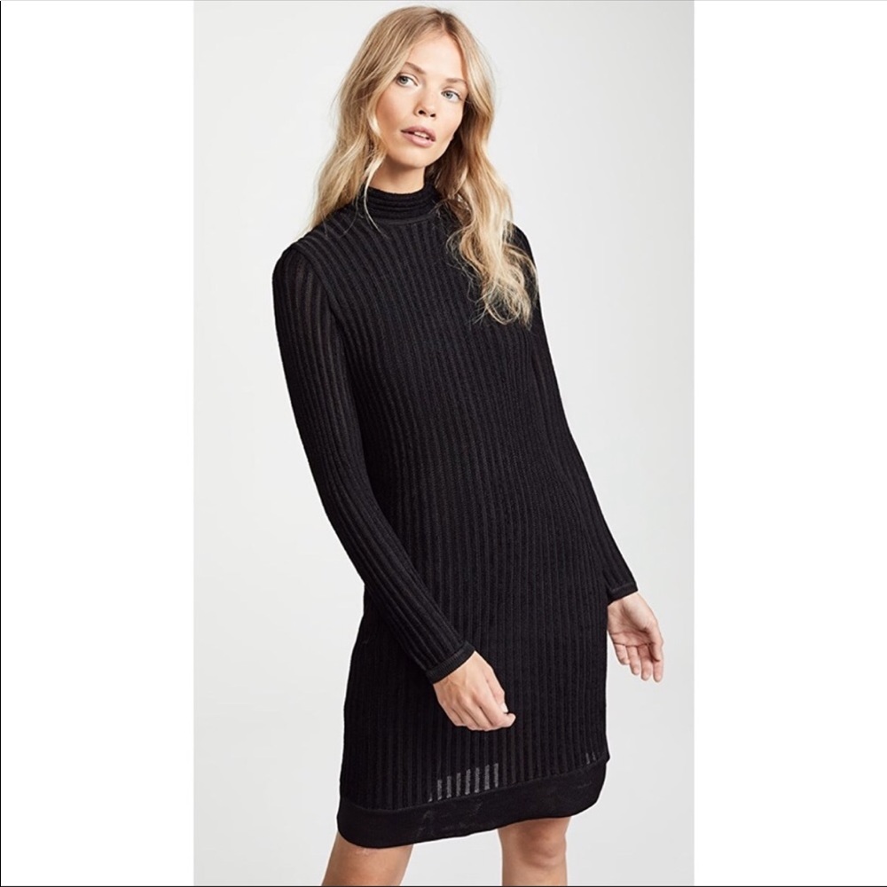 L’Agence Black Sweater Dress